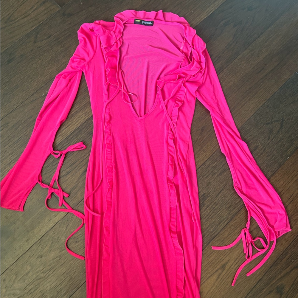 Finesse Bold Pink Mesh Top